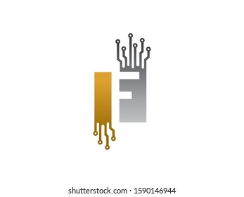 F letter logo or symbol template design