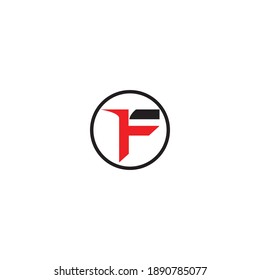 Logo de letra F y vector de símbolo