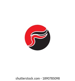 Logo de letra F y vector de símbolo