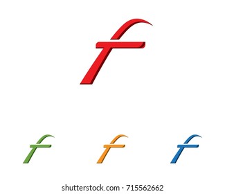 F letter logo and symbols template vector icons