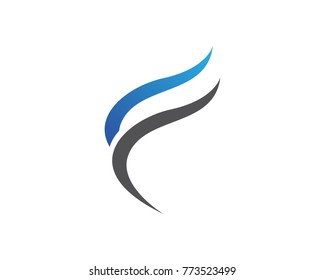 F letter logo and symbols template vector icons
