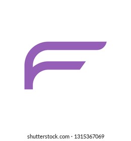 F letter logo template