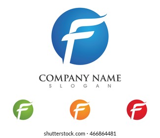 F Letter Logo Template