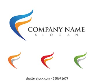 F Letter Logo Template