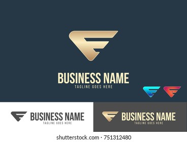 F Letter Logo Template Design Vector 