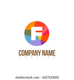 F letter logo template modern