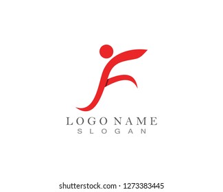F Letter Logo Template vector
