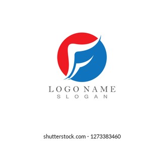 F Letter Logo Template vector