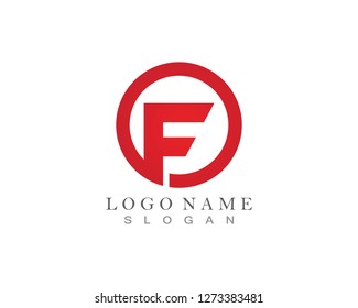 F Letter Logo Template vector