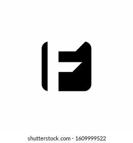 F letter logo template vector icon design