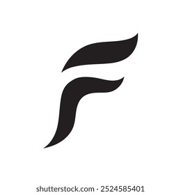 Vetor de modelo de logotipo de letra F