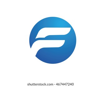 F Letter Logo template vector