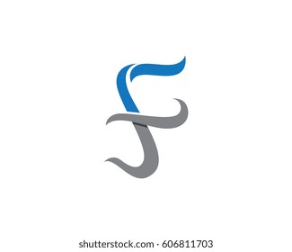 F letter Logo Template vector illustration