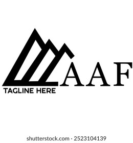  A A F letter Logo. Unique Modern Designee. Best Logo