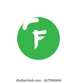 F letter logo vector design