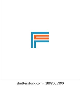 F letter logo vector design on white color background. f icon