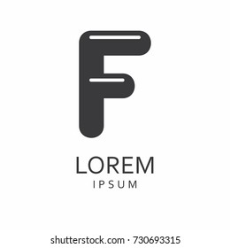 F Letter Logo. Vector Icon