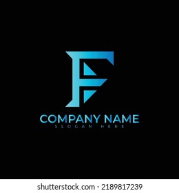 F letter logo vector illustration design
