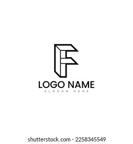 F letter logo vector illustration design