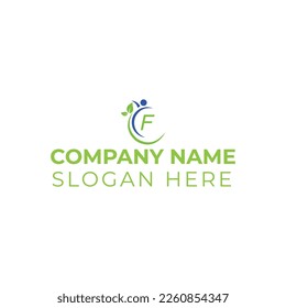F letter logo vector illustration template