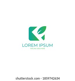 F, f letter, f letter logo vector, leaf logo, stock image