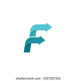 f letter logo vector modern graphic