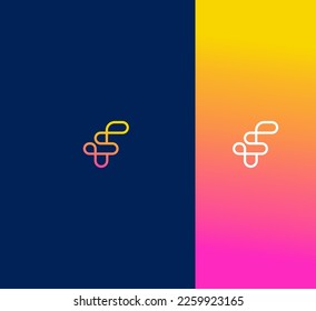 F-Letter-Logo-Vektorvorlage Abstraktes Monogramm-Symbol 