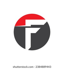 F Plantilla de vector de logotipo de letra