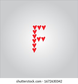 F letter logo with white background.Nice letter icon design.