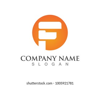 F letter logos and symbols template icons