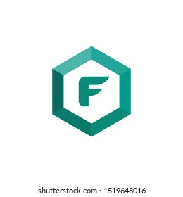 F Letter logo.This Logo will look great on both print and web.