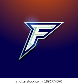 F letter mark Esport logo