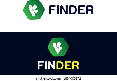 F letter minimalist logo design