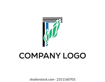 F letter Modern abstract Creative 
 digital wings logo. vector illustration logo. modern style Awesome logo in shape a template Mode flat.