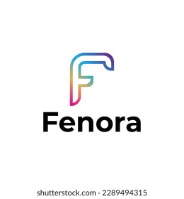 F letter modern logo design