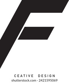 F letter modern logo design vector