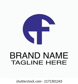 CARTA AF LOGO MODERNO CON FORMA Y COLOR ESTILOS 