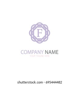 F Letter Monogram Logo.