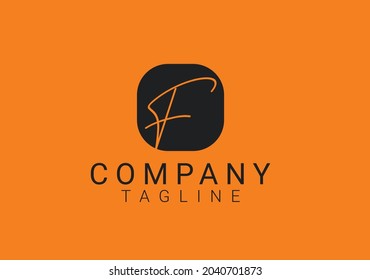 F letter new logo and icon design template