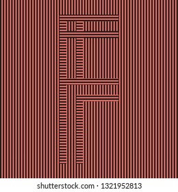 "F" letter pattern