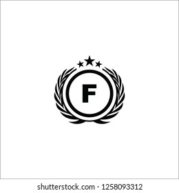 F Letter Royal Emblem