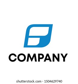 F letter sign letter vector template