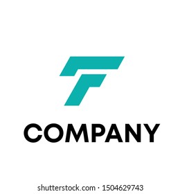 F letter sign letter vector template