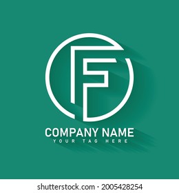 F letter simple abstract logo