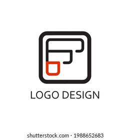 f letter for simple logo design