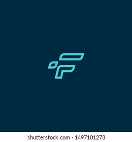 F Letter simple Vector Abstract Logo design Graphic Download