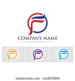 F Letter vector icon illustration design