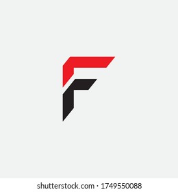 F Letter Vektorsymbol-Design