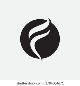 F Letter Vektorsymbol-Design