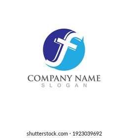 F Letter vector icon illustration design